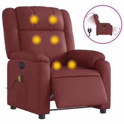 VidaXL 3205140, Simili-cuir, Rouge, mousse, 110 kg, 770 mm, 950 mm