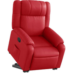 Fauteuil inclinable Rouge Similicuir Vidaxl