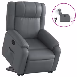 VidaXL 3205167, Simili-cuir, Gris, mousse, 110 kg, 770 mm, 950 mm