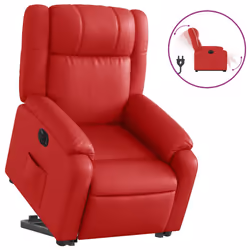 VidaXL 3205169, Simili-cuir, Rouge, mousse, 110 kg, 770 mm, 950 mm
