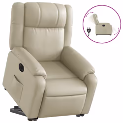 VidaXL 3205172, Simili-cuir, Crème, mousse, 110 kg, 770 mm, 950 mm