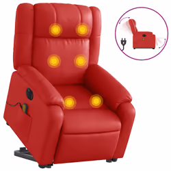 VidaXL 3205176, Simili-cuir, Rouge, mousse, 110 kg, 770 mm, 950 mm