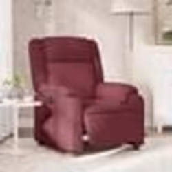 vidaXL Fauteuil inclinable électrique Rouge bordeaux Tissu