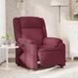 vidaXL Fauteuil inclinable électrique Rouge bordeaux Tissu