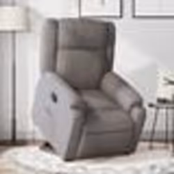 vidaXL Fauteuil inclinable taupe tissu