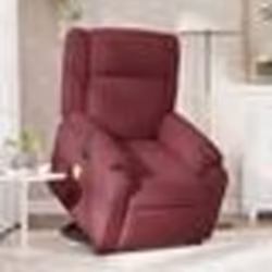 vidaXL Fauteuil inclinable de massage Rouge bordeaux Tissu