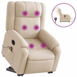 VidaXL 3205223, Tissu, Crème, mousse, 110 kg, 770 mm, 950 mm