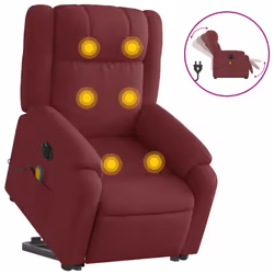 VidaXL 3205241, Tissu, Rouge, mousse, 110 kg, 770 mm, 950 mm