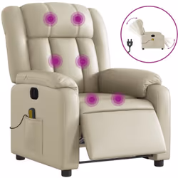 Asseyez-vous et détendez-vous dans ce fauteuil inclinable de massage électrique très confortable ! Fonction d'inclinaison éle ...