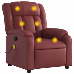 VidaXL 3205261, Simili-cuir, Rouge, mousse, 110 kg, 780 mm, 920 mm