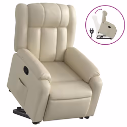 VidaXL 3205265, Simili-cuir, Crème, mousse, 110 kg, 780 mm, 920 mm