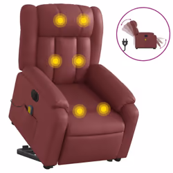 VidaXL 3205275, Simili-cuir, Rouge, mousse, 110 kg, 780 mm, 920 mm