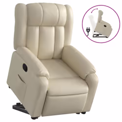 VidaXL 3205279, Simili-cuir, Crème, mousse, 110 kg, 780 mm, 920 mm