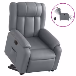 VidaXL 3205281, Simili-cuir, Gris, mousse, 110 kg, 780 mm, 920 mm