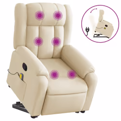 VidaXL 3205361, Tissu, Crème, mousse, 110 kg, 780 mm, 920 mm