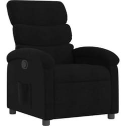 Vidaxl - Fauteuil inclinable noir tissu