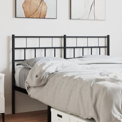 Vidaxl - Tête de lit métal noir 140 cm