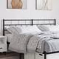 vidaXL Tête de lit métal noir 160 cm
