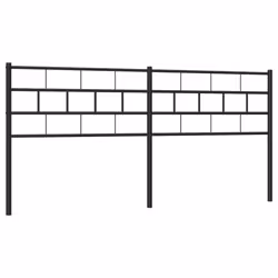 VidaXL 355696, Noir, Acier, 193 cm, 1980 mm, 90 cm, 30 mm