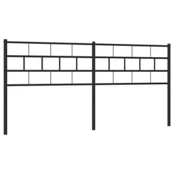 VidaXL 355696 tête de lit et pied de lit Noir