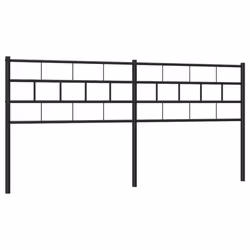 VidaXL 355697, Noir, Acier, 2 m, 2060 mm, 90 cm, 30 mm