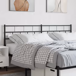VidaXL 355697 tête de lit et pied de lit Noir