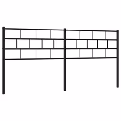 VidaXL 355697 tête de lit et pied de lit Noir - Vue supplémentaire 4
