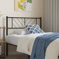 VidaXL 372205 tête de lit et pied de lit Noir