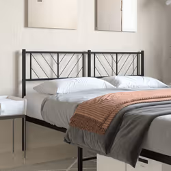 VidaXL 372213 tête de lit et pied de lit Noir