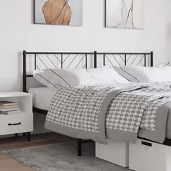 VidaXL 372216 tête de lit et pied de lit Noir