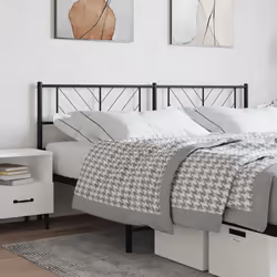 VidaXL 372217 tête de lit et pied de lit Noir