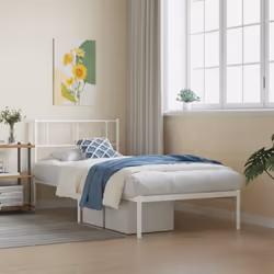 Si vous recherchez un cadre de lit robuste pour votre chambre à coucher, ce cadre de lit en métal classique au design élégant ...