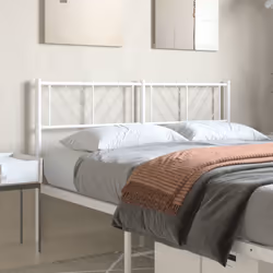 VidaXL 372260 tête de lit et pied de lit Blanc - Vue supplémentaire 2