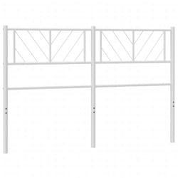 Vidaxl - Tête de lit métal blanc 140 cm