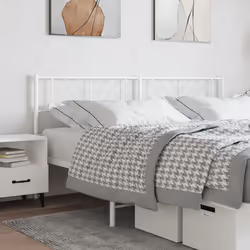 VidaXL 372264 tête de lit et pied de lit Blanc