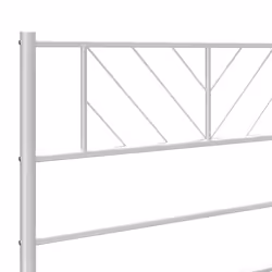VidaXL 372265 tête de lit et pied de lit Blanc - Vue supplémentaire 6