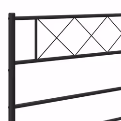 VidaXL 372309 tête de lit et pied de lit Noir - Vue supplémentaire 6