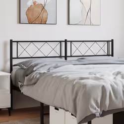 VidaXL 372310 tête de lit et pied de lit Noir