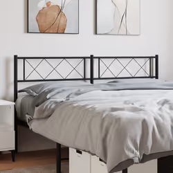 VidaXL 372311 tête de lit et pied de lit Noir