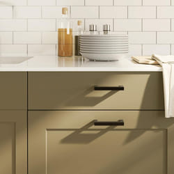 Vidaxl - Poignées d'armoire 10 pcs noir 96 mm acier inoxydable