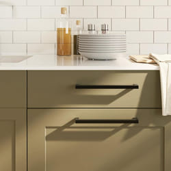 Vidaxl - Poignées d'armoire 5 pcs noir 224 mm acier inoxydable
