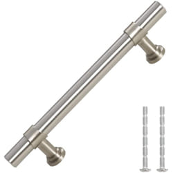 Vidaxl - Poignées d'armoire 10 pcs argenté 96 mm acier inoxydable