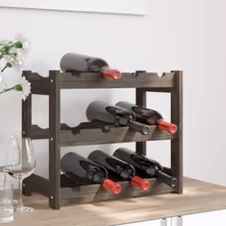 Rangez, vieillissez et présentez votre vin avec style grâce à ce casier à bouteilles en bois ! Bois de pin massif : cette éta ...