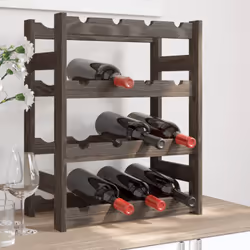 Rangez, vieillissez et présentez votre vin avec style grâce à ce casier à bouteilles en bois ! Bois de pin massif : cette éta ...