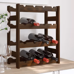 VidaXL 373389 porte-bouteilles Bois Marron