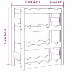 VidaXL 373389 porte-bouteilles Bois Marron - Vue supplémentaire 7