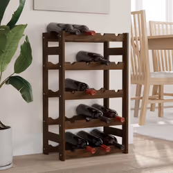 VidaXL 373390 porte-bouteilles Bois Marron