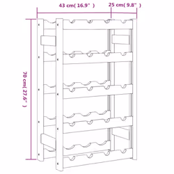 VidaXL 373390 porte-bouteilles Bois Marron - Vue supplémentaire 7