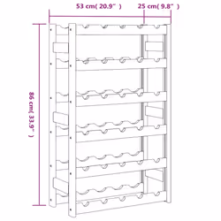 VidaXL 373391 porte-bouteilles Bois Marron - Vue supplémentaire 6