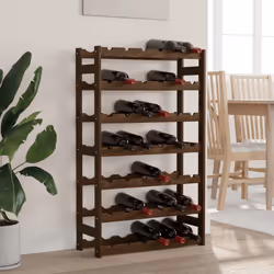 VidaXL 373392 porte-bouteilles Bois Marron